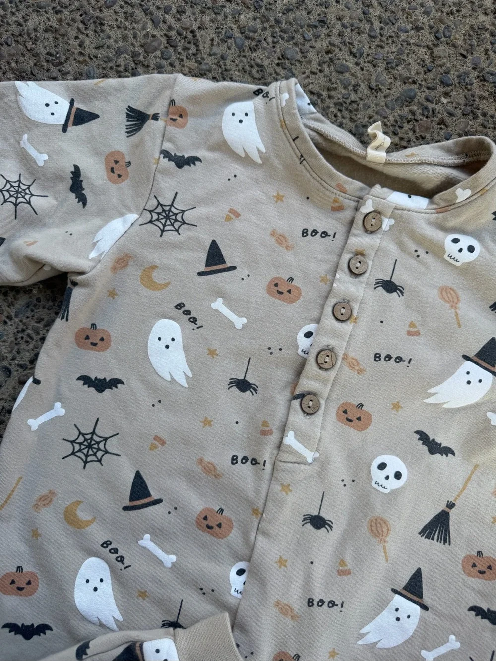 Quincy Mae Toddler Relaxed Fleece Jumpsuit Halloween Things 18-24 Months